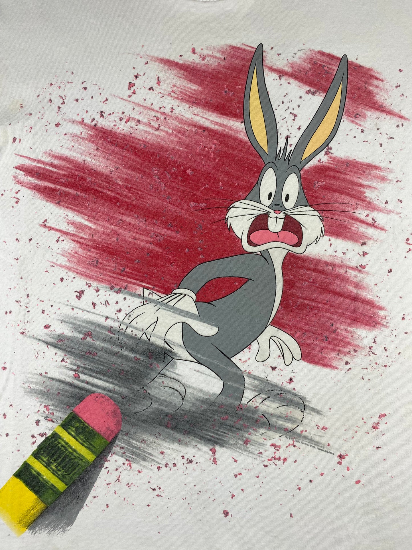 Bugs Bunny tag wild oast 1993 vintage tee